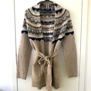 French Connection Cozy Ski Cardigan Sweater in XS